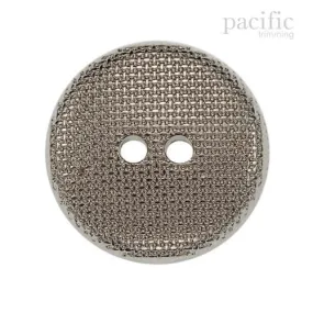 2 Hole Textured ABS Metal Plated Button 120884MT