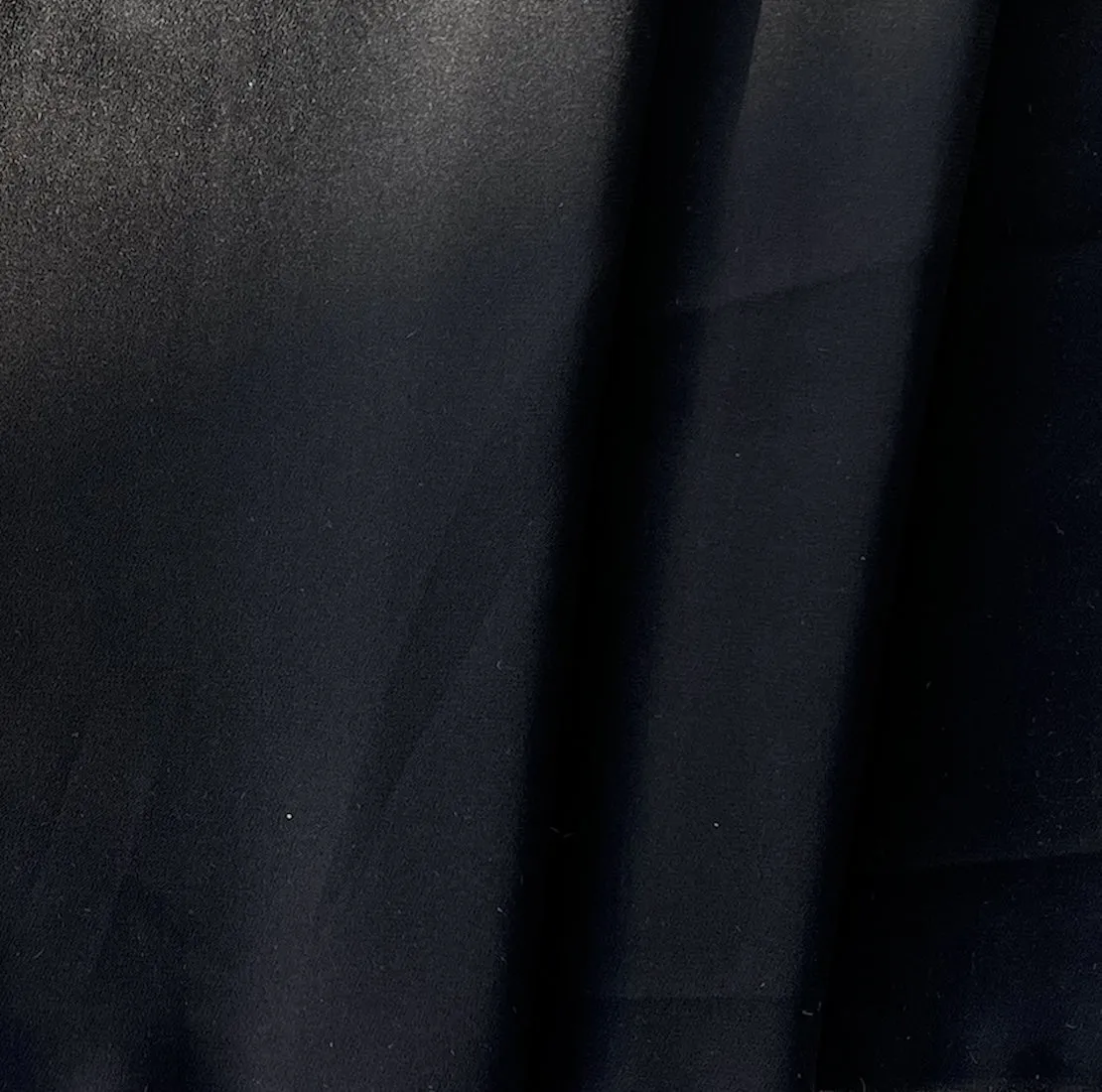 Airy Obsidian Stretch Silk Crepe