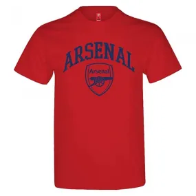Arsenal FC Unisex Adult Crest T-Shirt