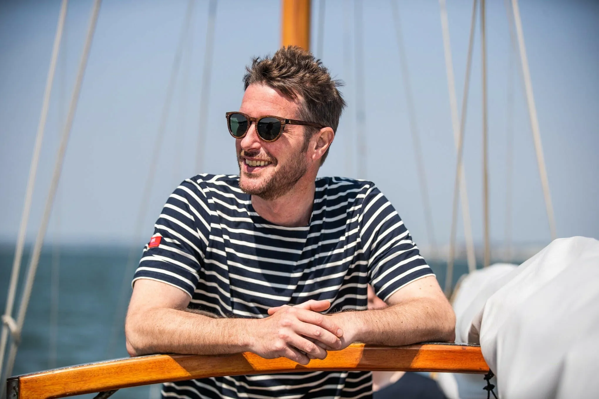 Arthur Beale Striped T- Shirt