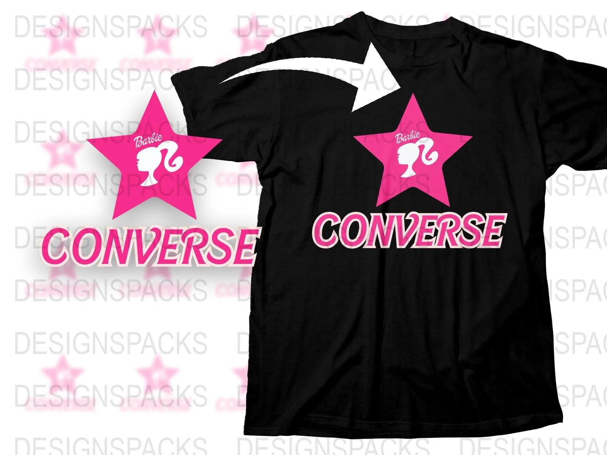 Barbie Converse Logo Graphic Png Digital Download