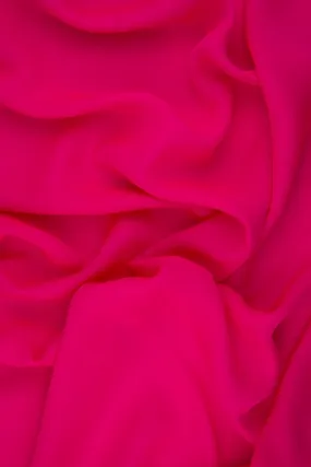 Bright Fuchsia Silk Double Georgette Fabric