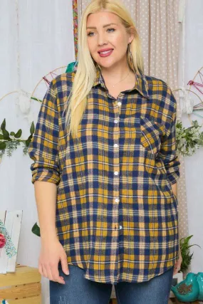Carol Flannel - 3 Colors - CURVY