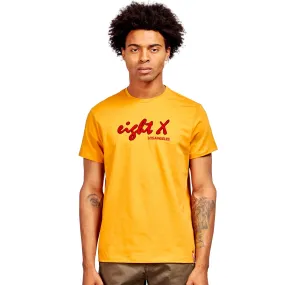 Chenille Logo Patch 3D Graphic T-Shirt - Yellow