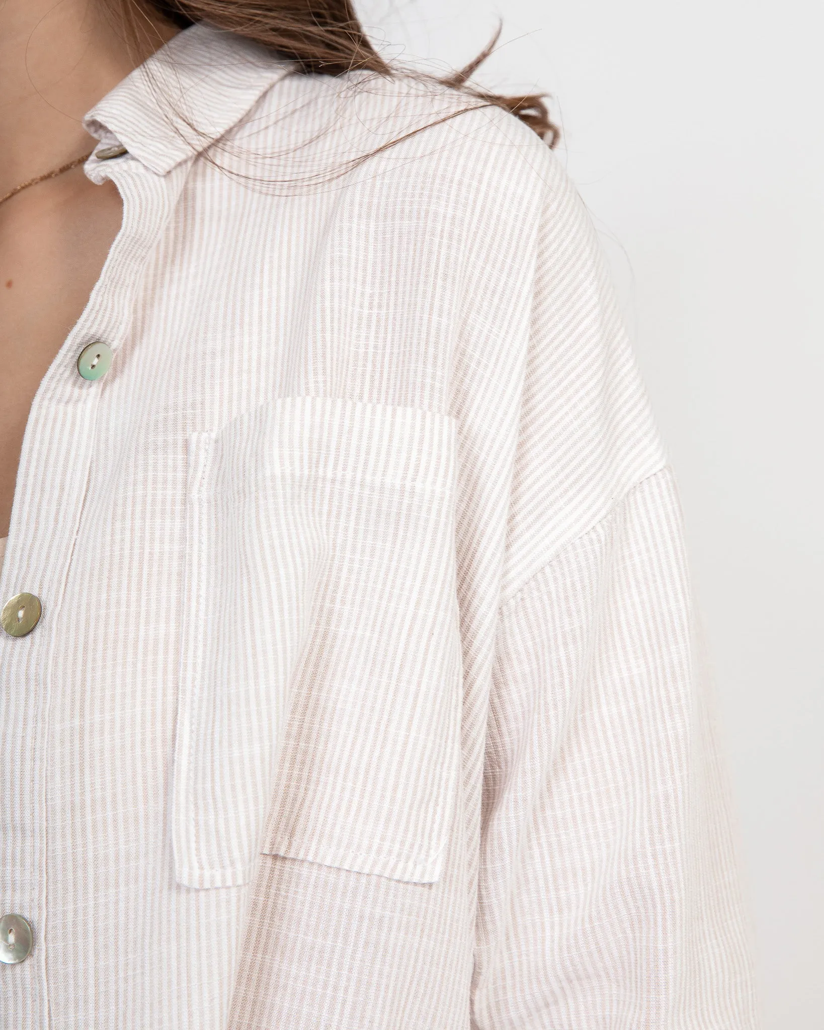 Classically Cool Button Up: Natural