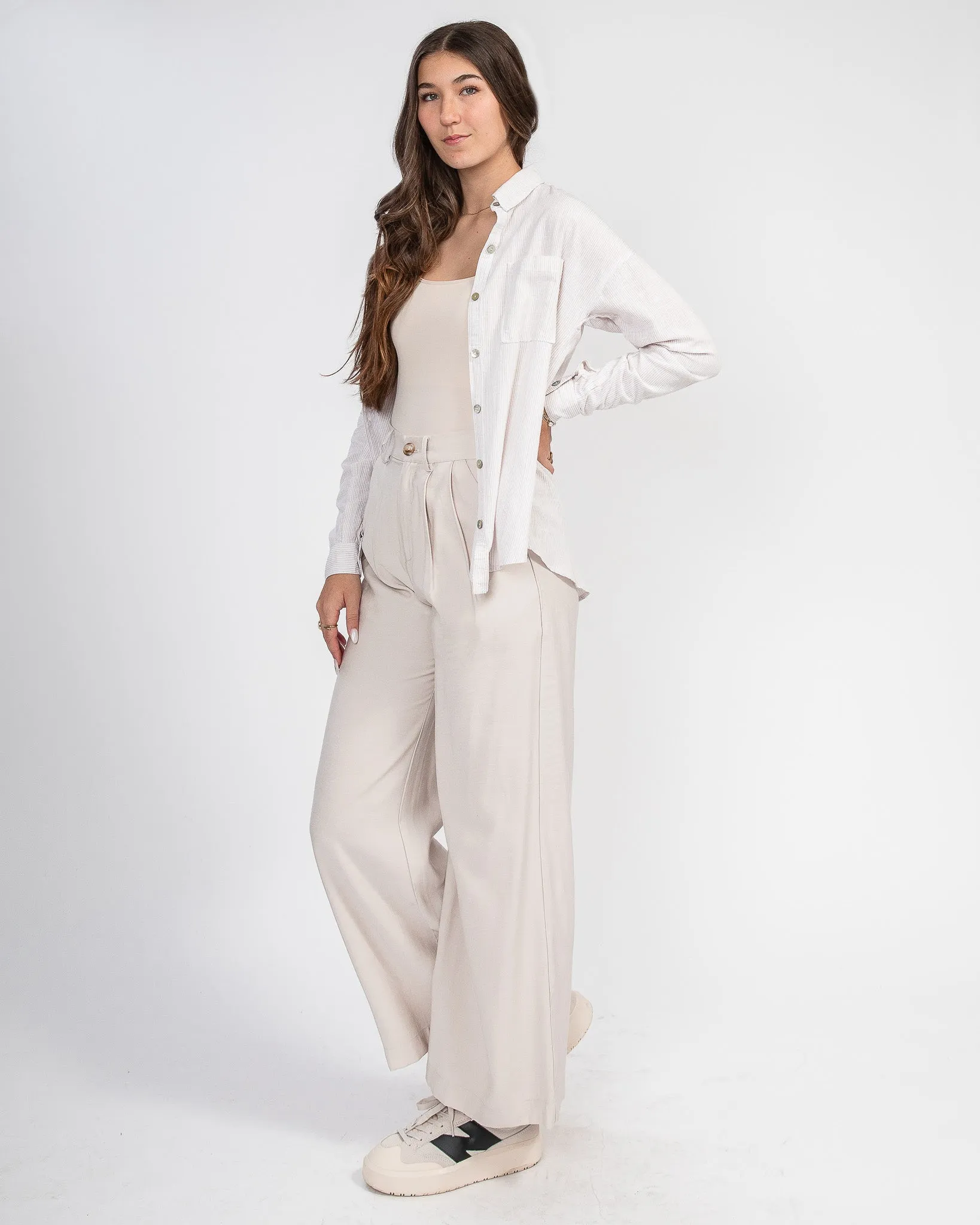 Classically Cool Button Up: Natural