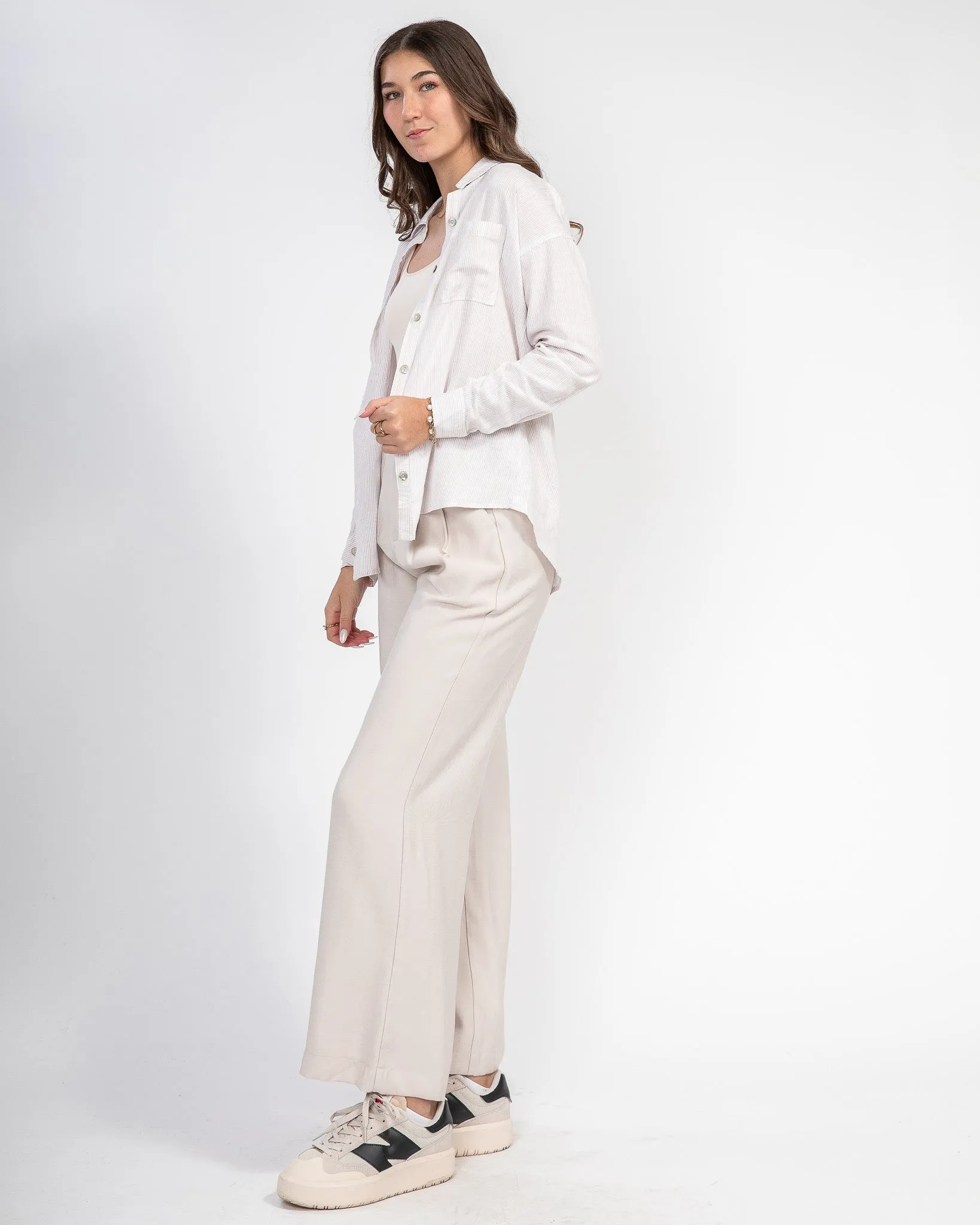 Classically Cool Button Up: Natural
