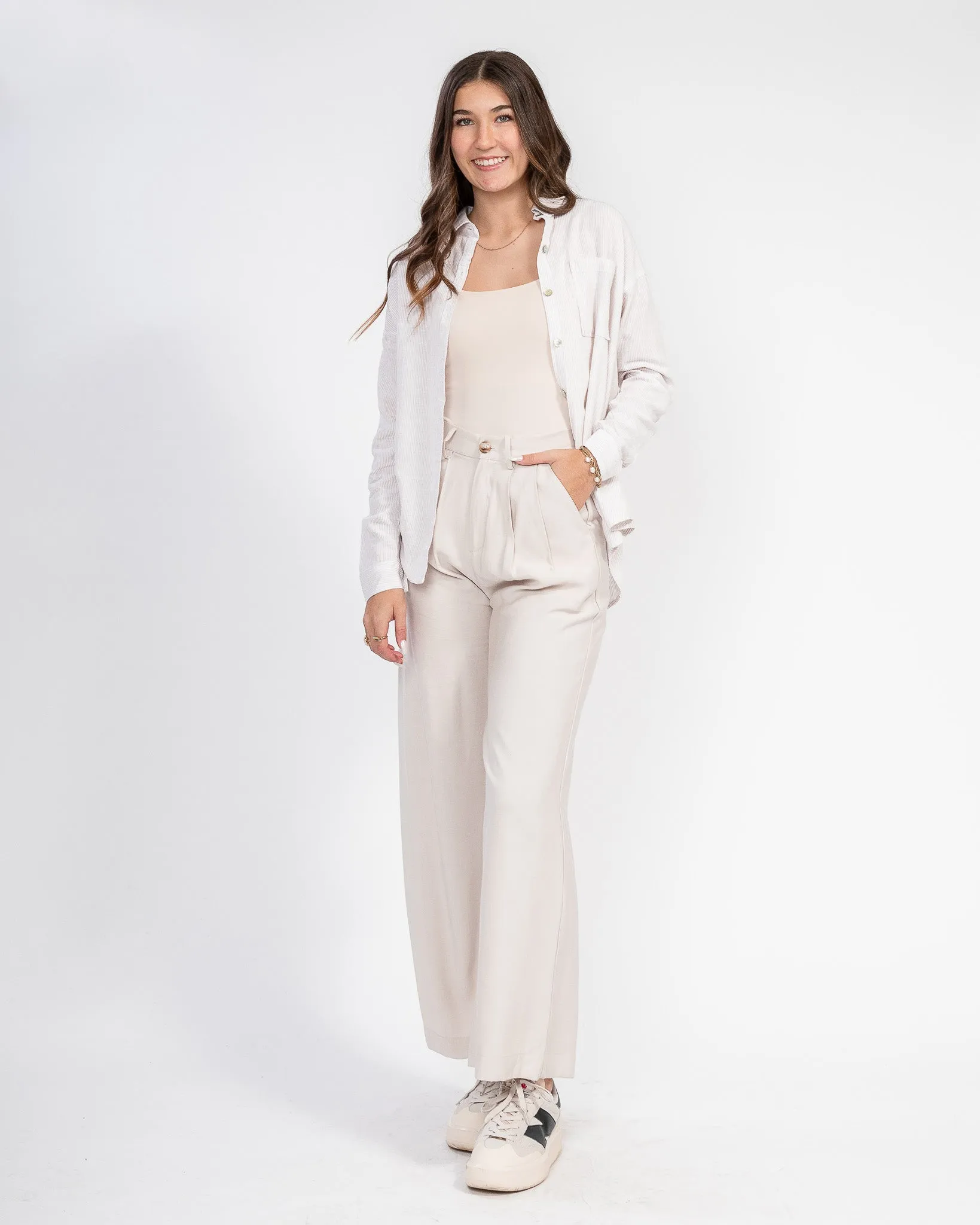 Classically Cool Button Up: Natural