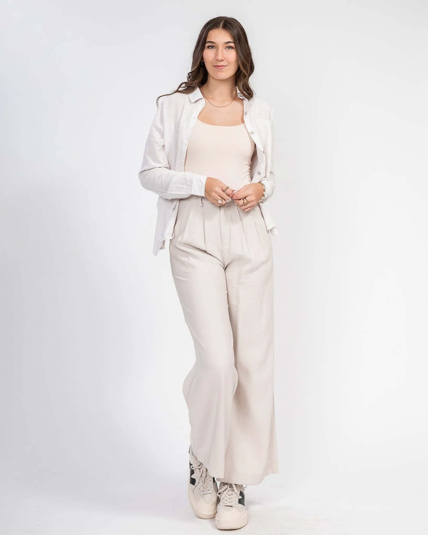 Classically Cool Button Up: Natural