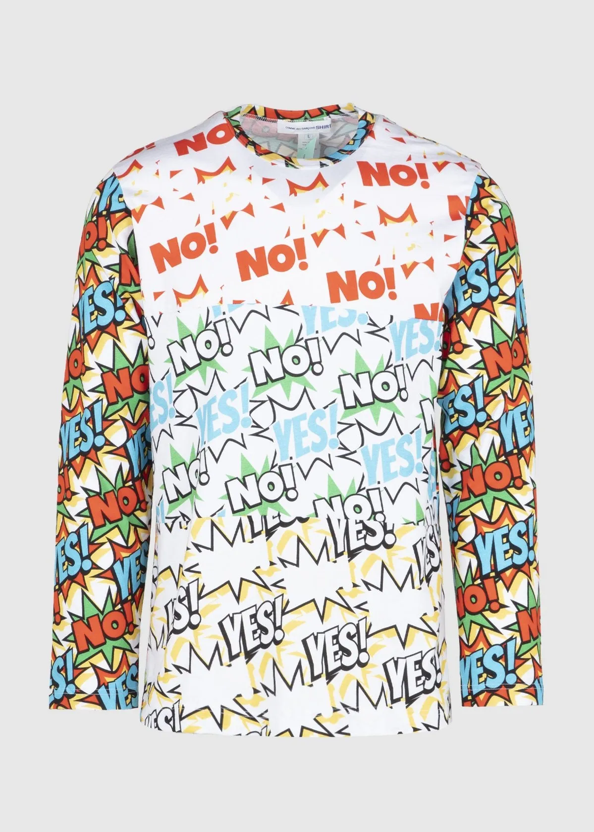 COMME DES GARÇONS SHIRT: PRINTED LS TEE [MULTI]