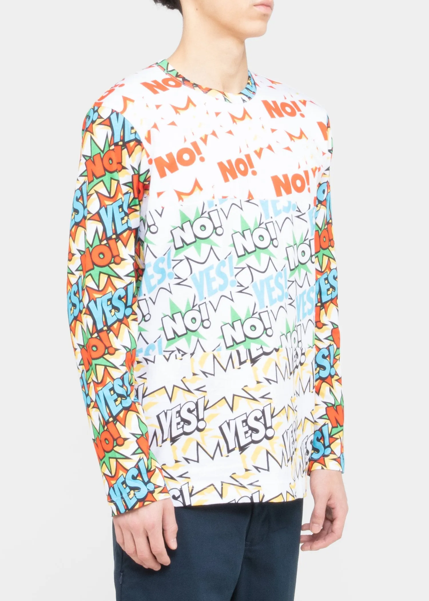 COMME DES GARÇONS SHIRT: PRINTED LS TEE [MULTI]