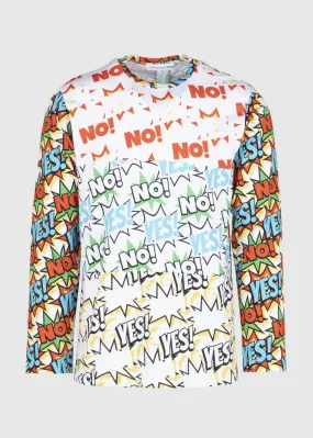 COMME DES GARÇONS SHIRT: PRINTED LS TEE [MULTI]