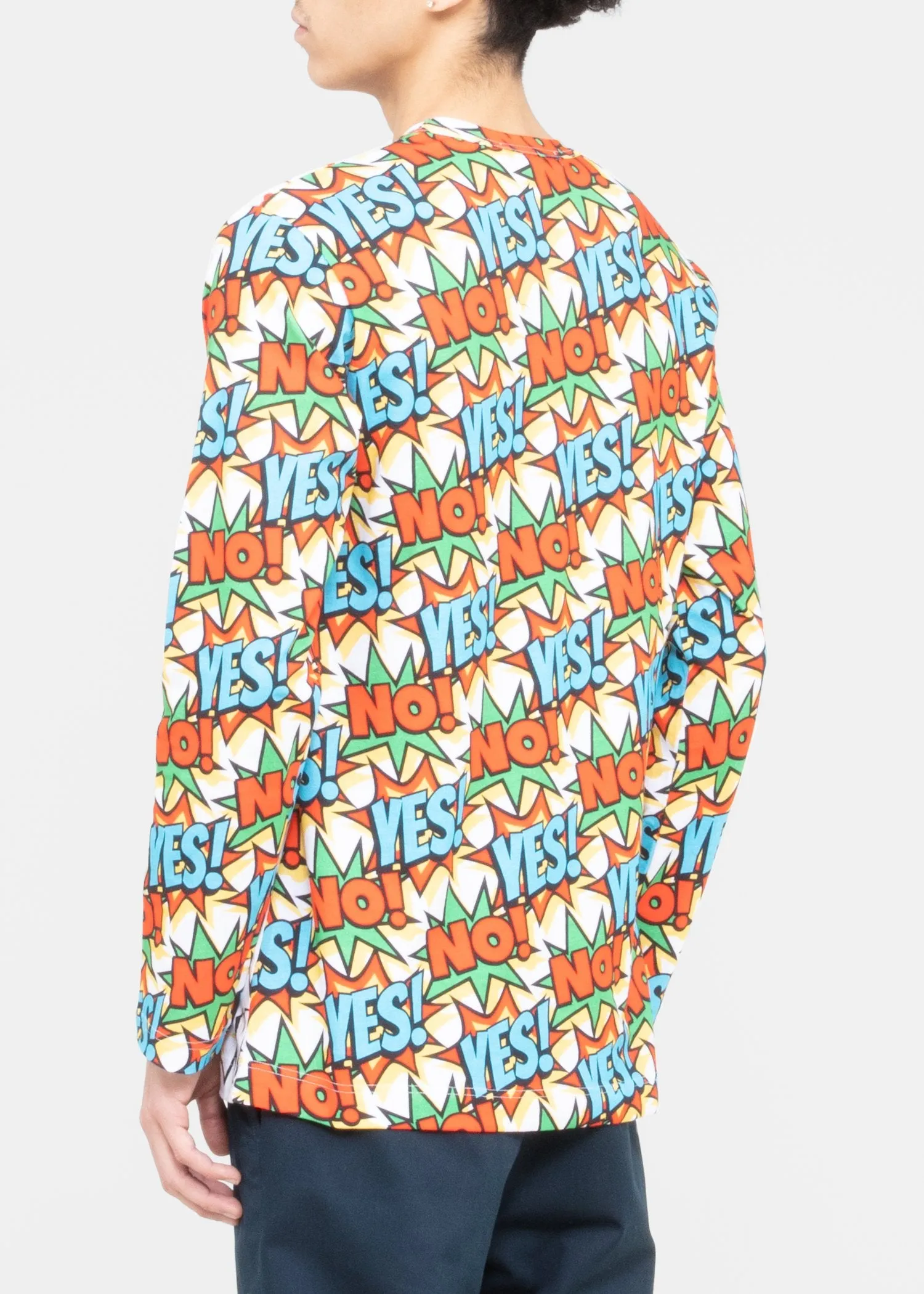 COMME DES GARÇONS SHIRT: PRINTED LS TEE [MULTI]