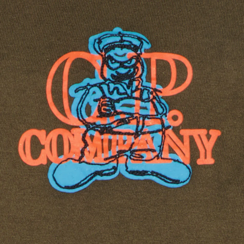 C.P. Junior Long Sleeve Comics and Cars Logo T-Shirt