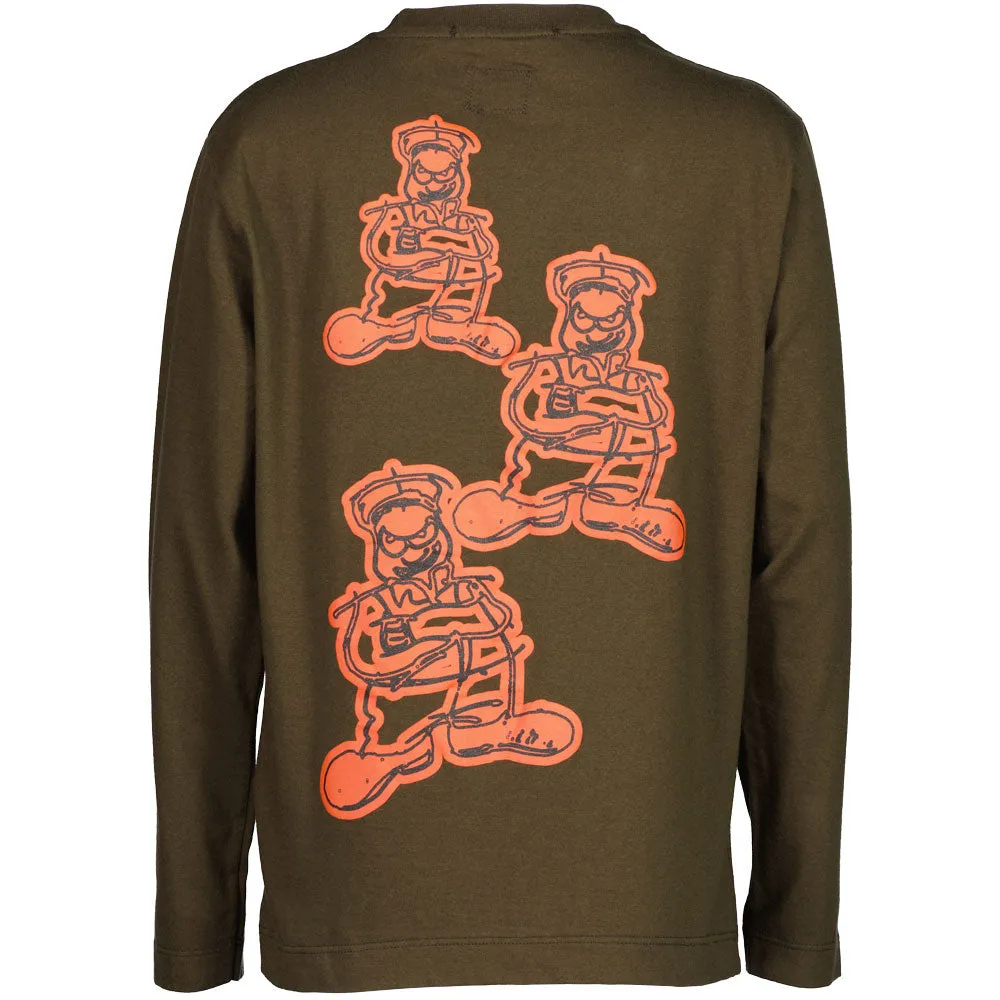 C.P. Junior Long Sleeve Comics and Cars Logo T-Shirt