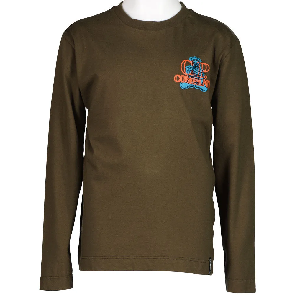 C.P. Junior Long Sleeve Comics and Cars Logo T-Shirt