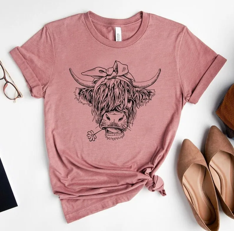 Cute Cow Crewneck T-shirt