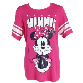 Disney Minnie Mouse Plus Size Short Sleeve Jersey Shirt