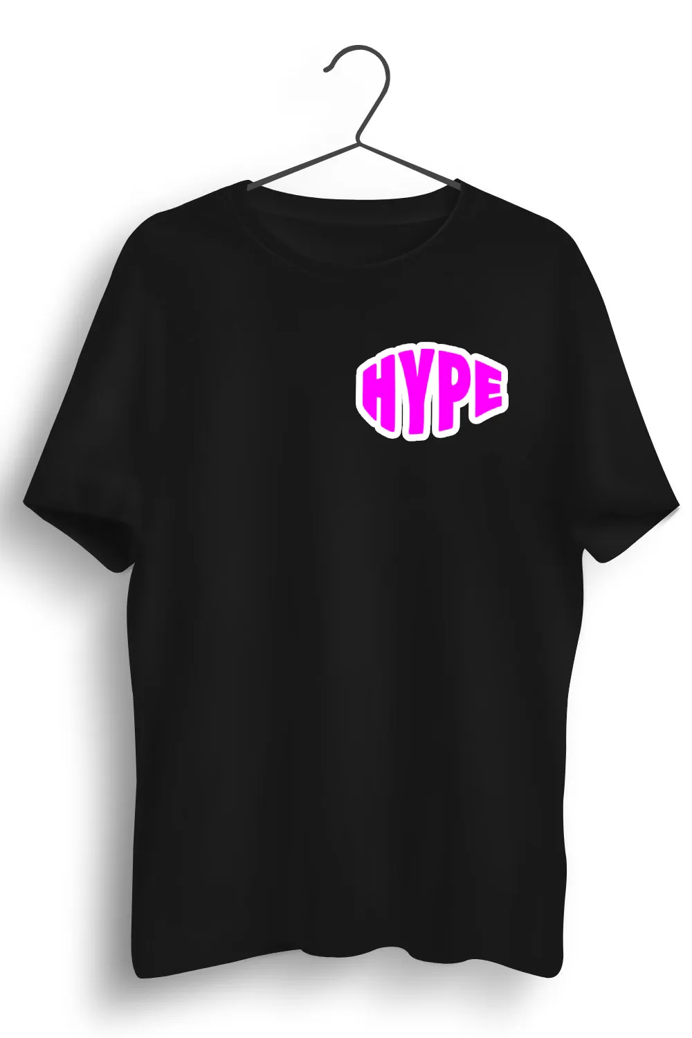 Hype Graphic Printed Black Tshirt