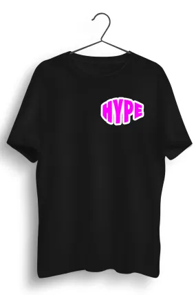 Hype Graphic Printed Black Tshirt