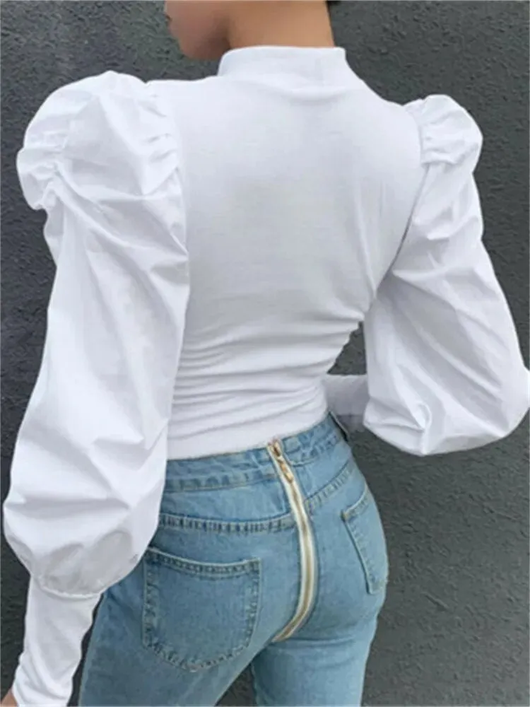 JuliaFashion - 2024  Solid Color OL Fashion Shirt