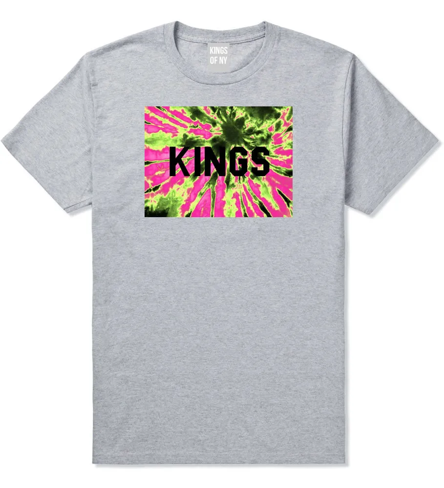 Kings Pink Tie Dye Logo T-Shirt