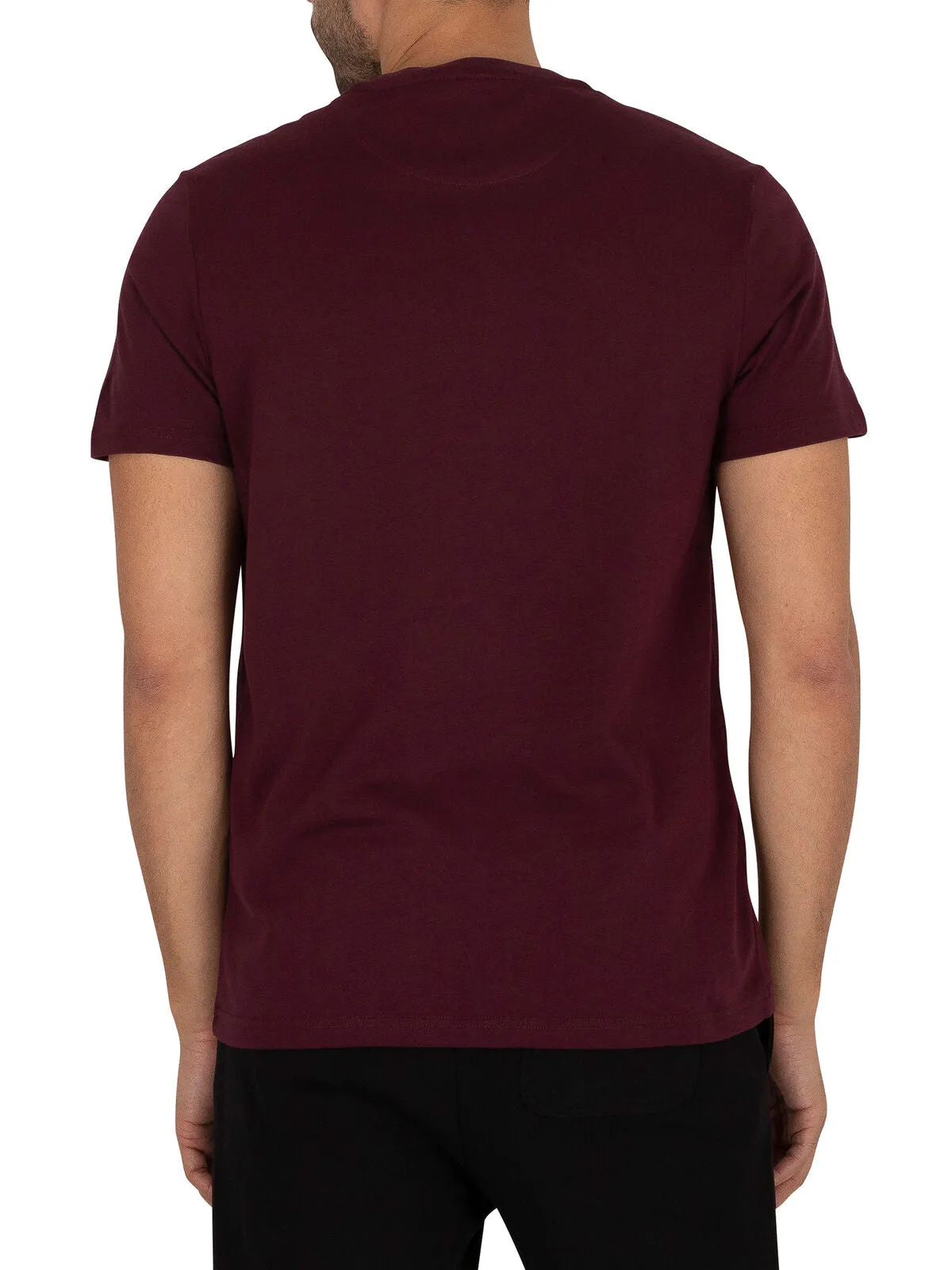 LYLE & SCOTT PLAIN T-SHIRT BURGUNDY TS400VOG-Z562