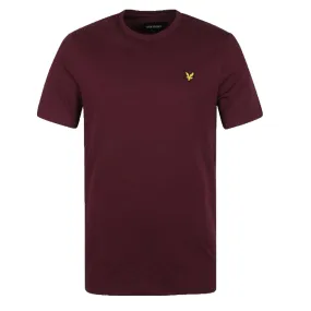 LYLE & SCOTT PLAIN T-SHIRT BURGUNDY TS400VOG-Z562