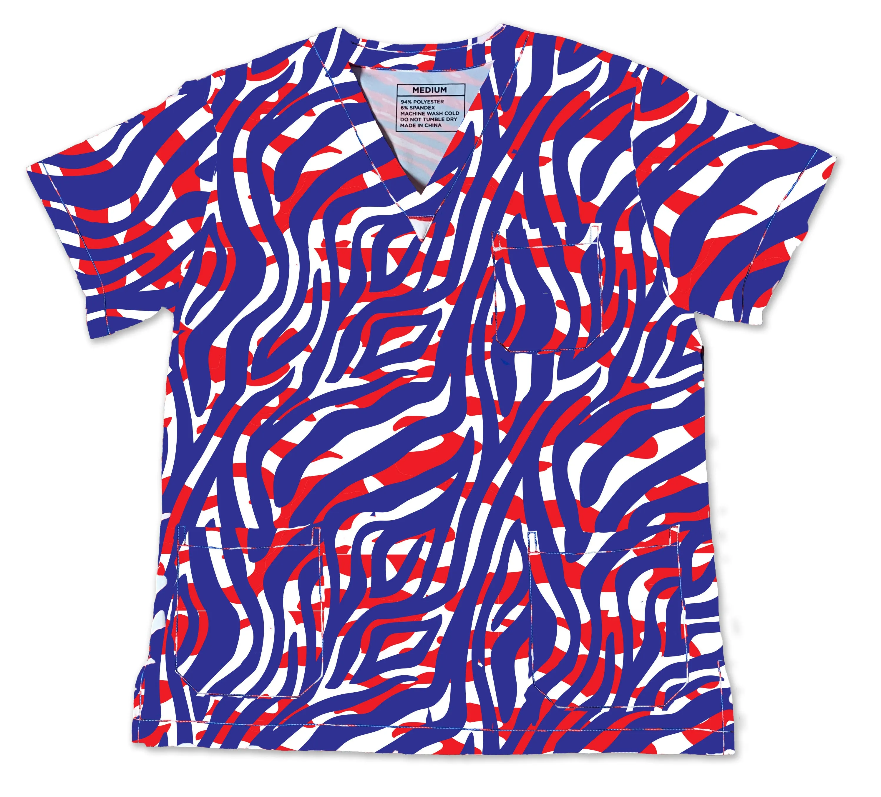 Mafia Stripes - Unisex Scrub Top