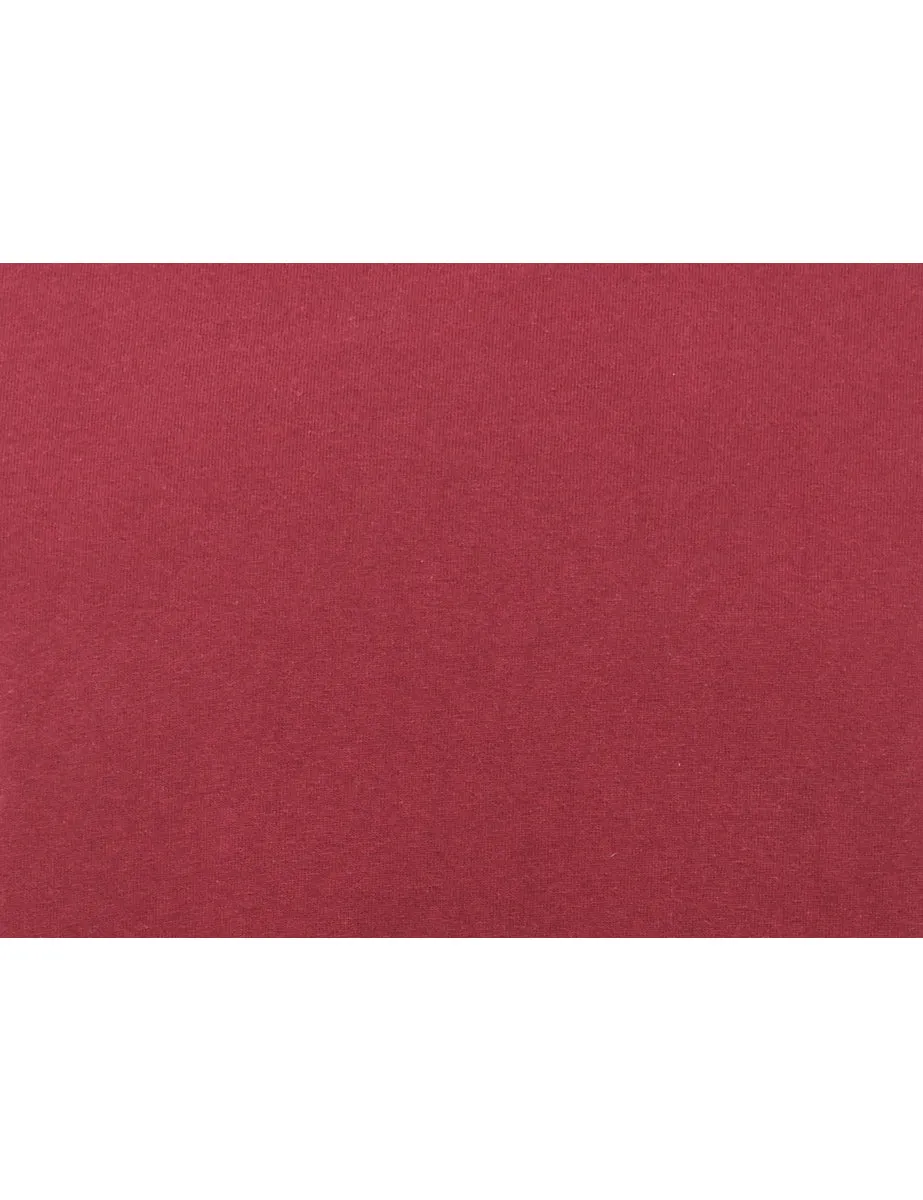Maroon Plain T-shirt - L