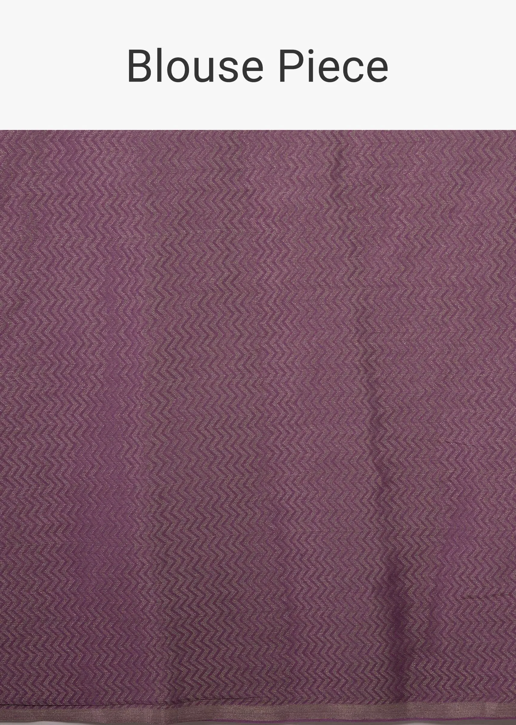 Mauve Purple Chiffon Saree With Swarovski Stone Embellishments And Satin Border