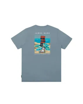 Men's Amalfi Signs Graphic Tee - Goblin Blue