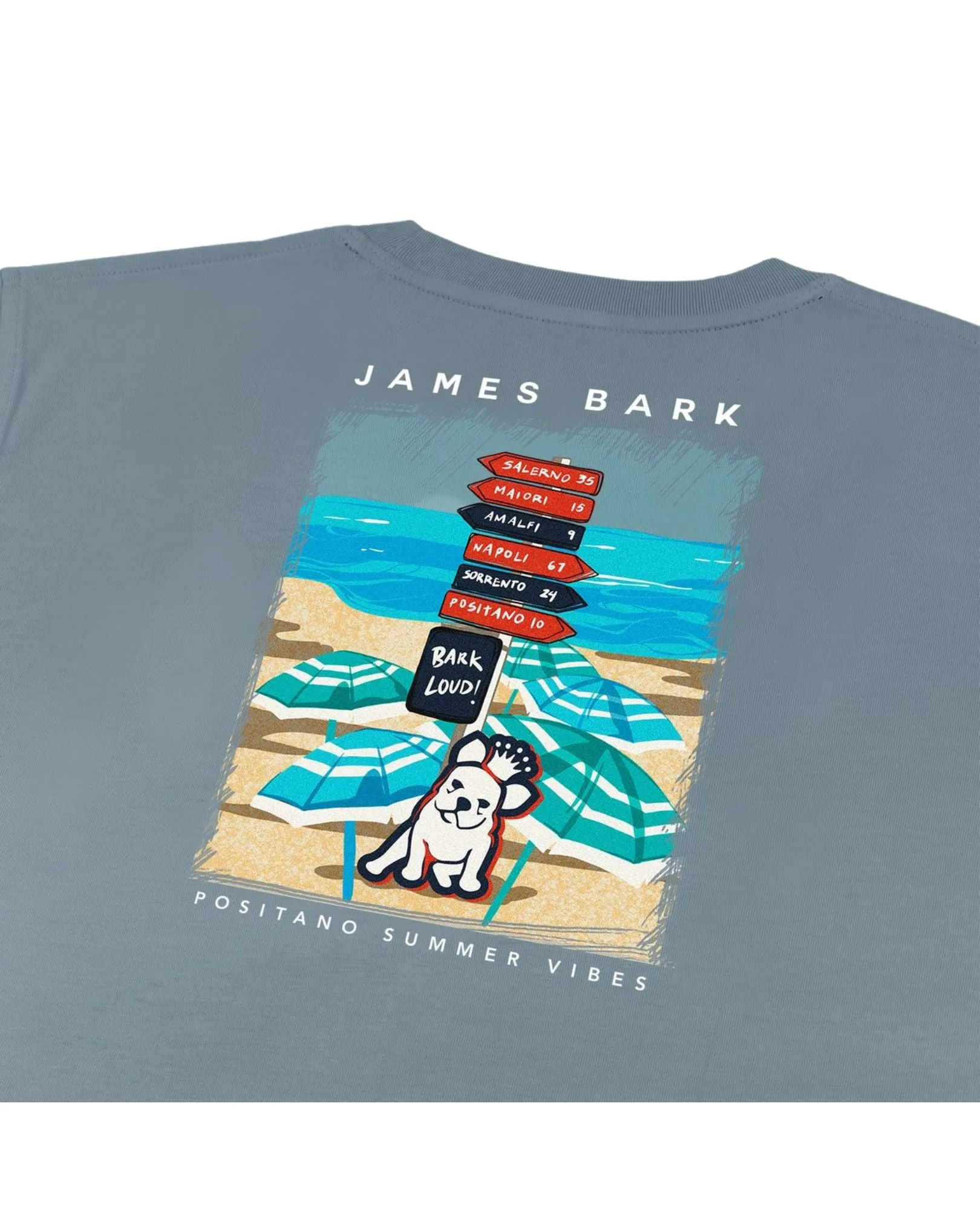 Men's Amalfi Signs Graphic Tee - Goblin Blue