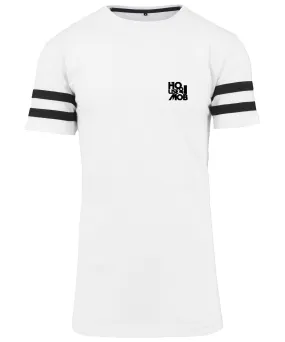 Mob Striped Jersey Tee White