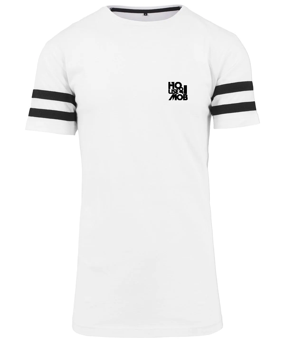 Mob Striped Jersey Tee White