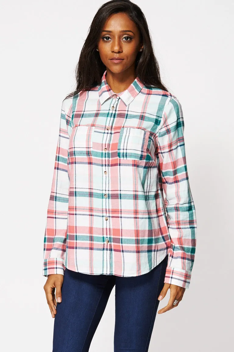 Multi-Coloured Checkered Button Up Shirt
