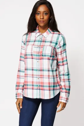 Multi-Coloured Checkered Button Up Shirt