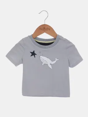 One Friday Grey Shark Fish T-shirt