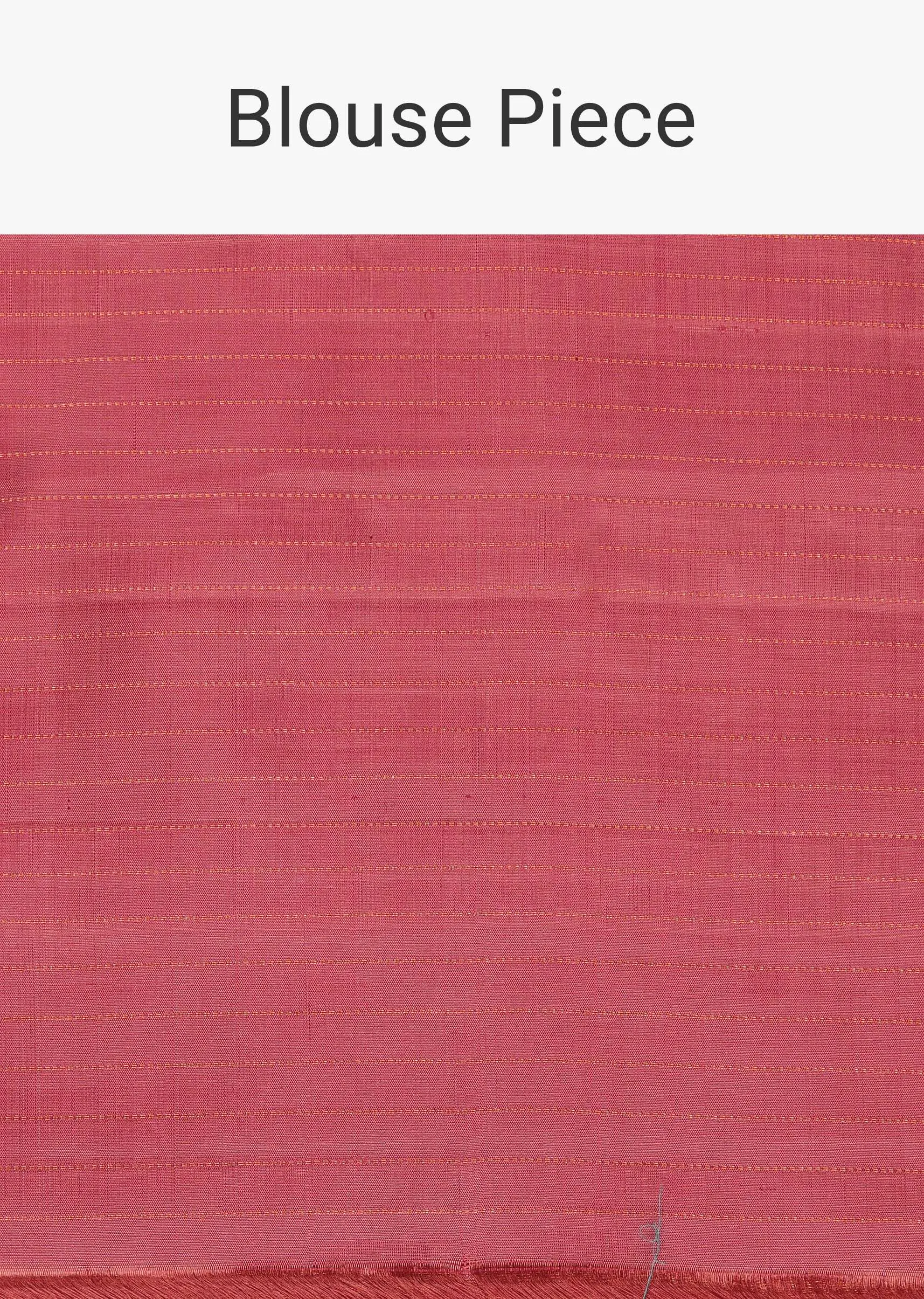 Onion Pink Woven Kanjivaram Silk Saree With An Unstitched Blouse
