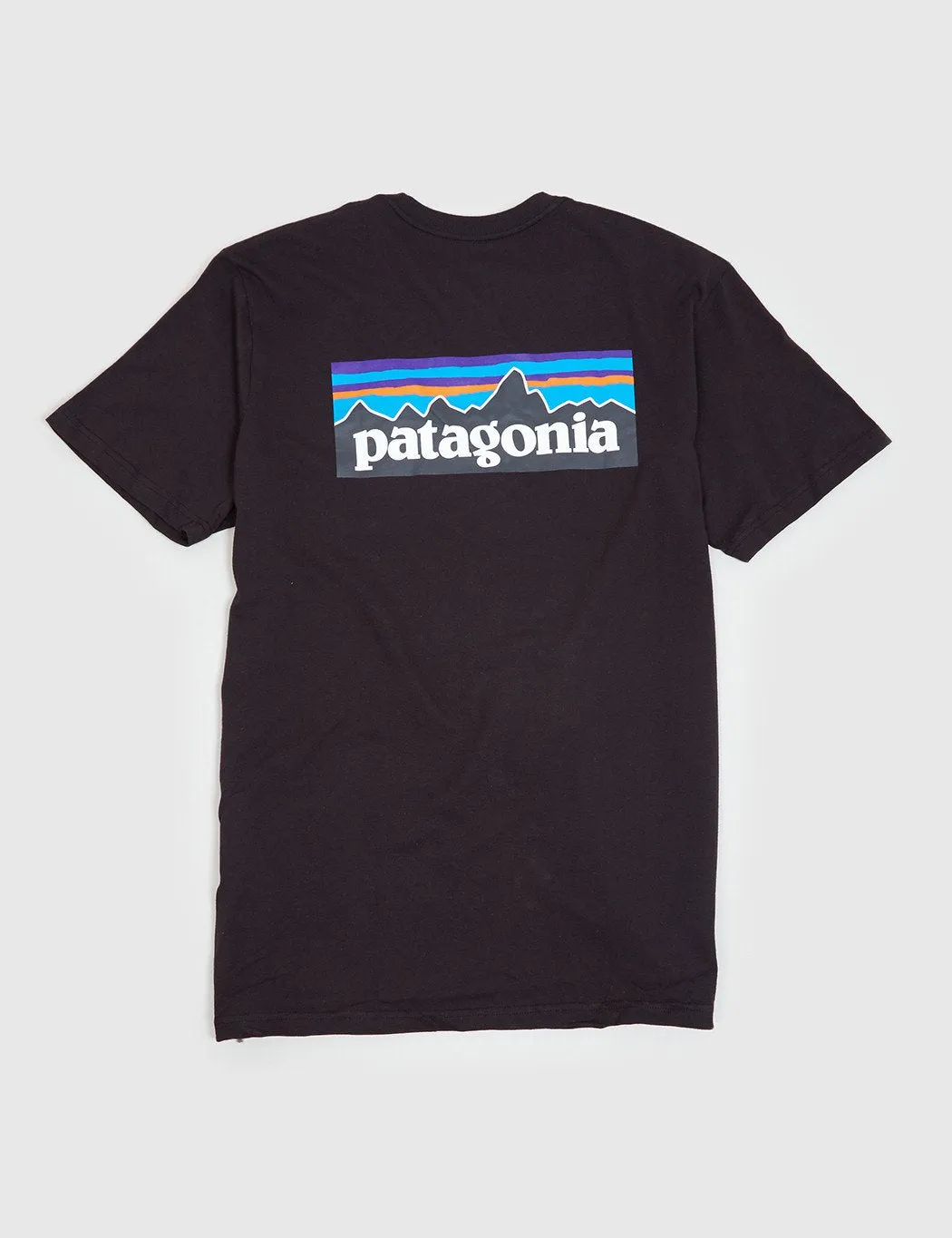 Patagonia P-6 Logo Pocket T-Shirt - Black