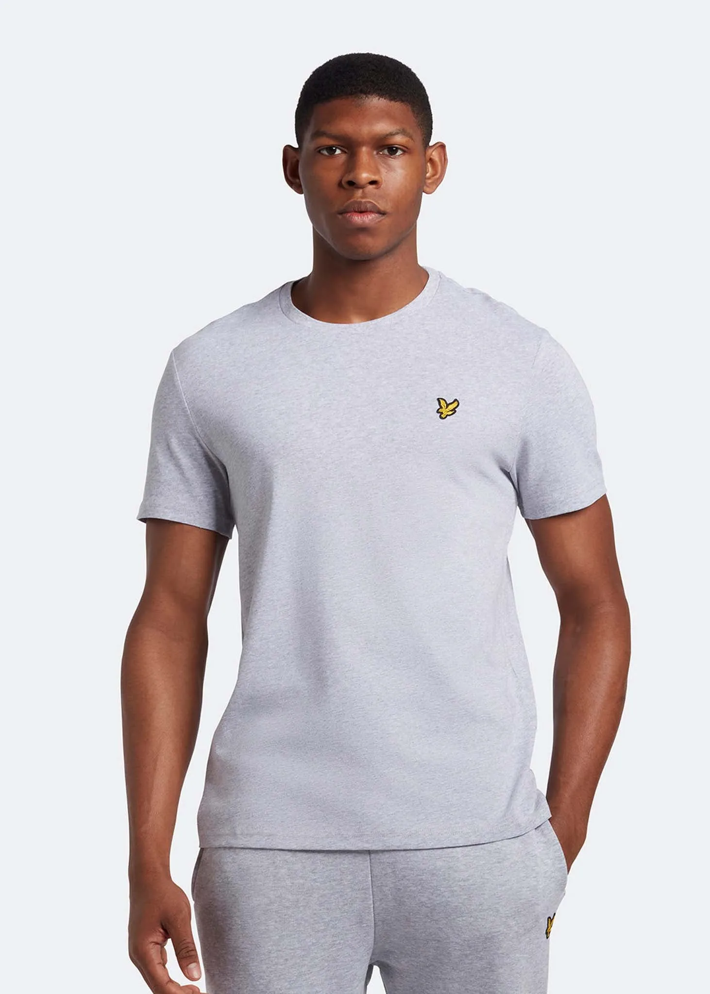 Plain t-shirt - light grey marl