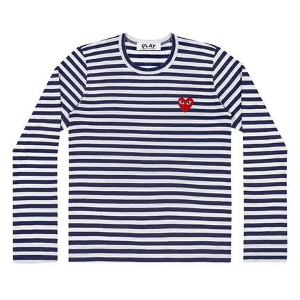 Play Comme des Garçons - Striped T-Shirt - (Navy/White)