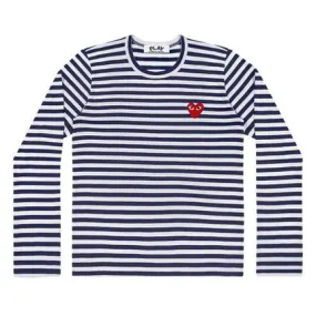 Play Comme des Garçons - Striped T-Shirt - (Navy/White)