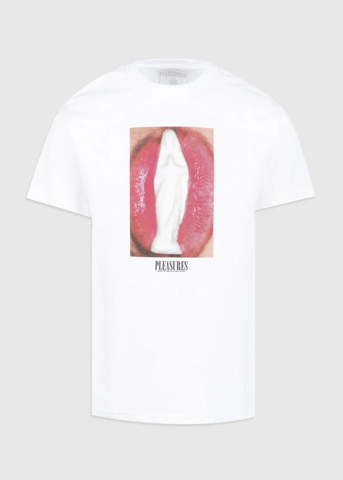 PLEASURES: PRAY SS TEE [WHITE]