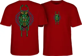 Powell Peralta Mike Vallely Bug T-Shirt - Garnet