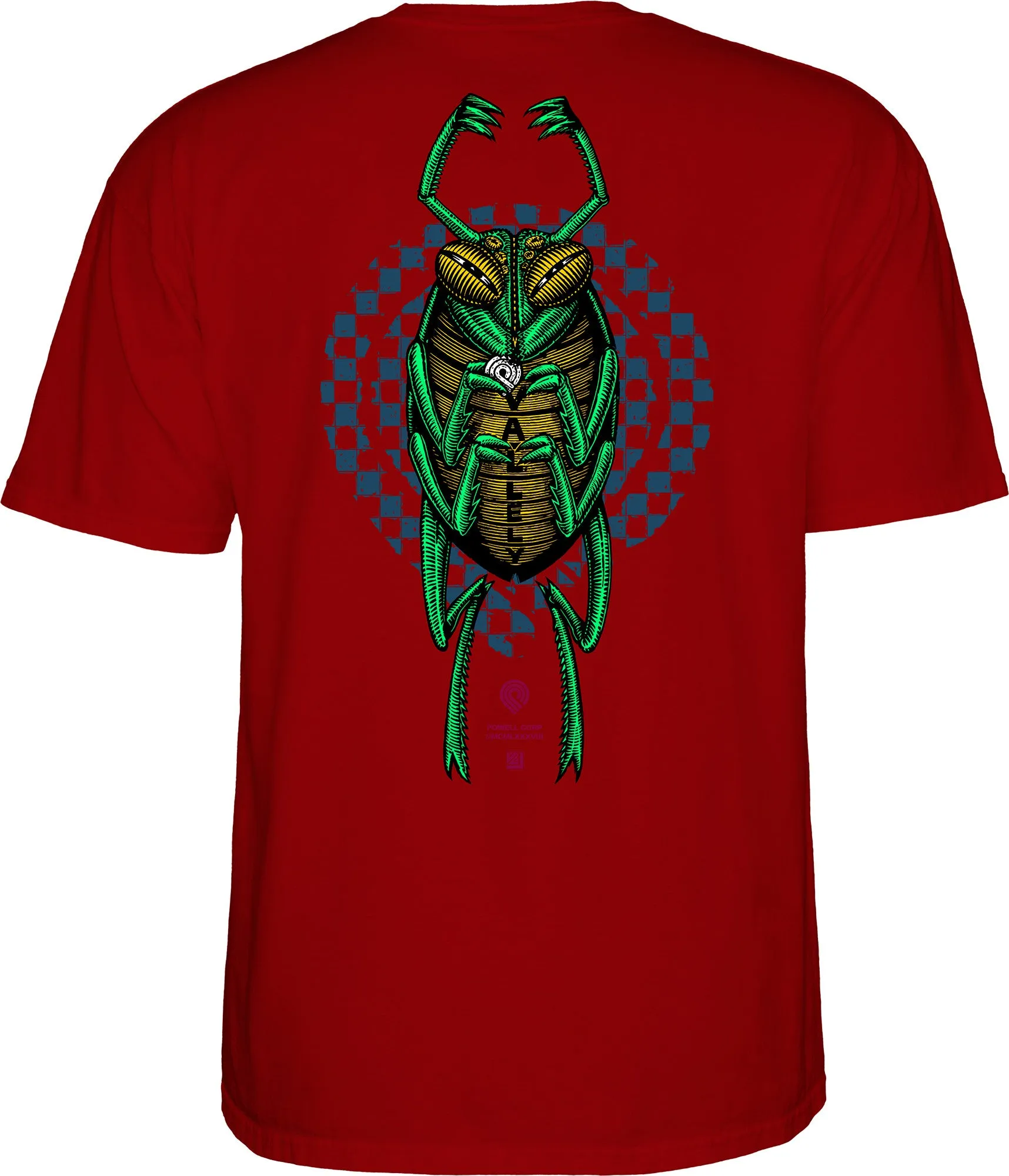 Powell Peralta Mike Vallely Bug T-Shirt - Garnet