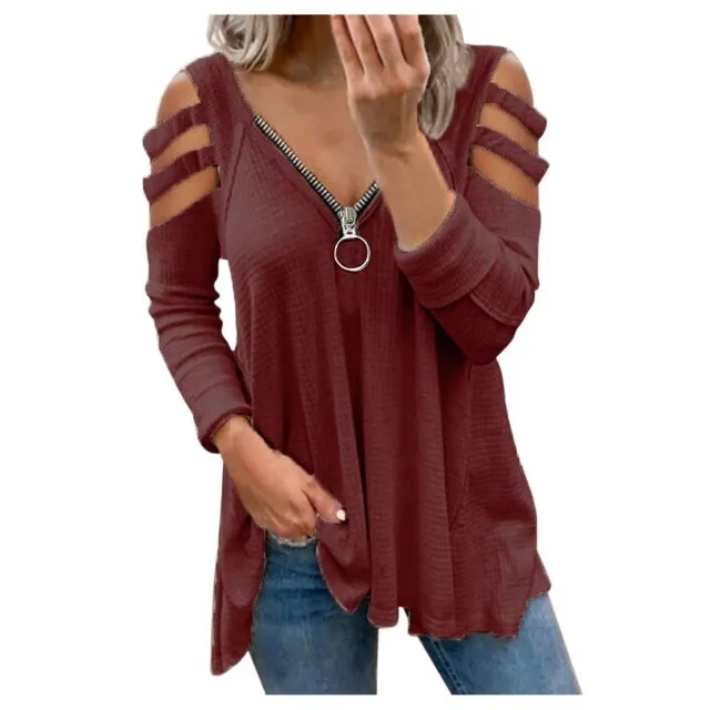 "Phoebe" V Neck Long Sleeve Blouse