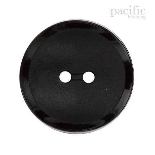 Round 2 Hole Concave Nylon Button 125114BA
