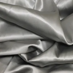 Saddle Gray Silk Charmeuse Fabric