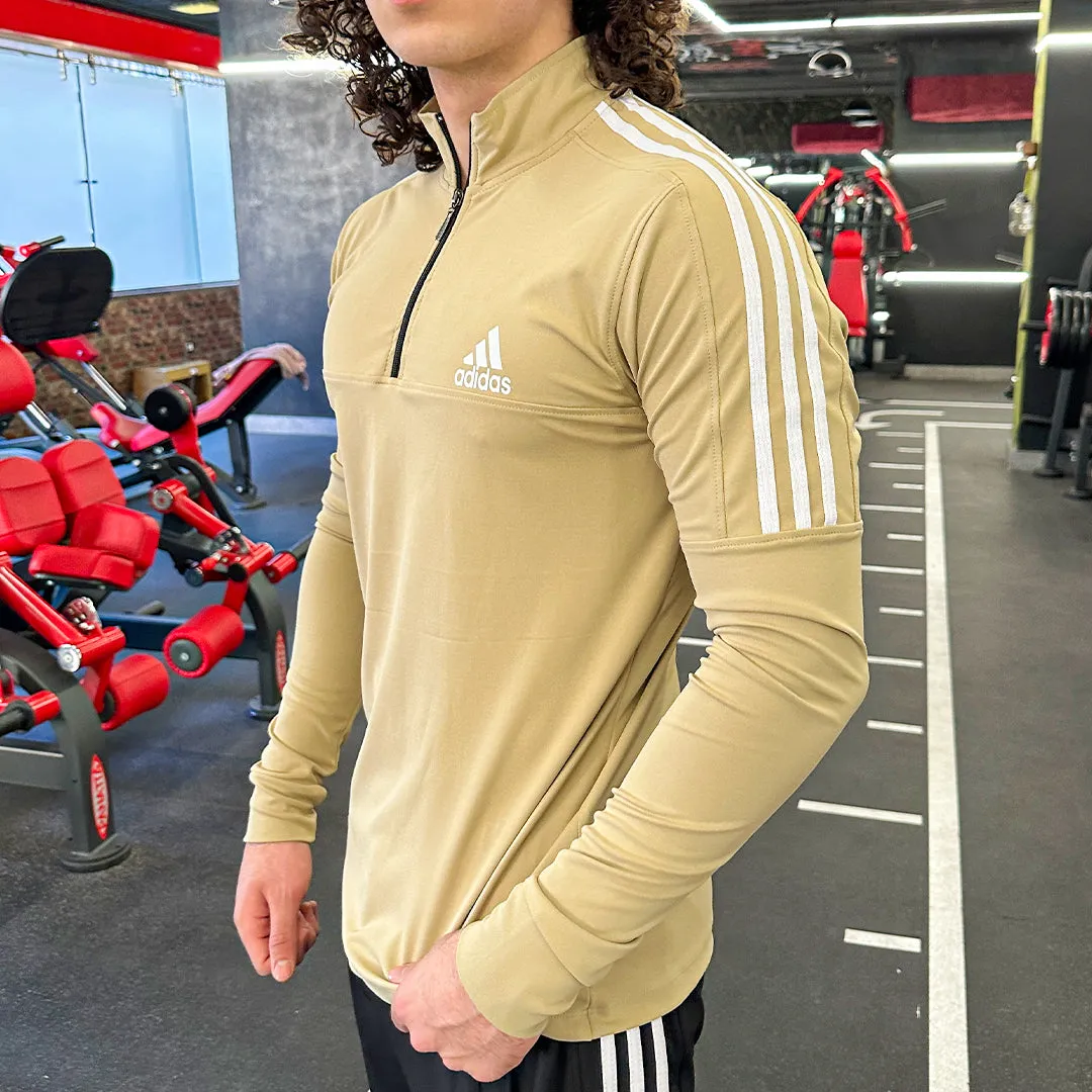 Striped Long-sleeves -Cafe